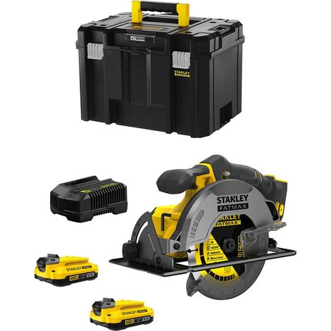 Sierra Circular STANLEY FatMax SFMCS500D2T (2 x 2,0 Ah + Cargador + TSTAK VI) (1/5)