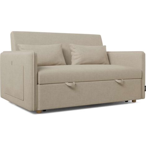 Nalui Sofá Cama Beige Nest 2 2 plazas (139x100x80cm)