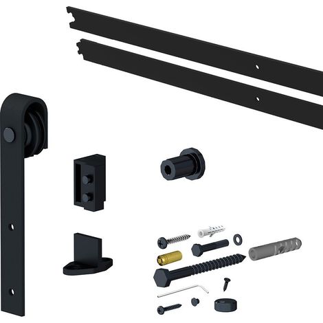 Système coulissant SLID'UP 240 Barn Door pour 1 porte de séparation - 2 rails de 1 m - 100 kg