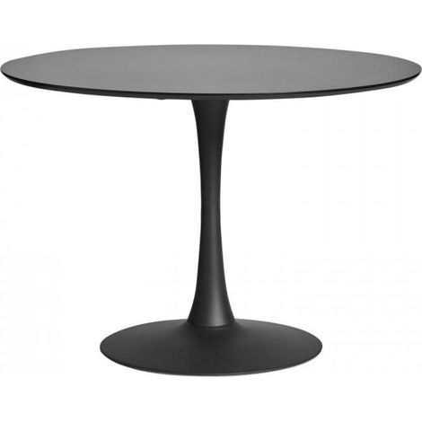 Mesa redonda Onda acabado negro 75 cm(alto) 110 cm(ancho) 110 cm(largo) (1/3)