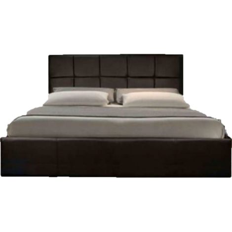 3ft Faux Leather Ottoman Bed Frame in Chocolate