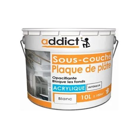 Pintura addict acrylic undercoat 10L blanco inodoro lavable (1/2)