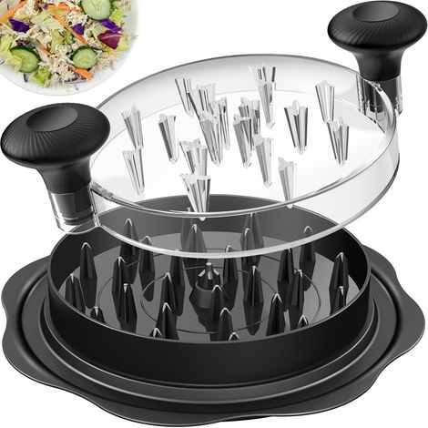 Hachoir à poulet professionnel 25 cm (10 pouces), grand format, sans BPA, pour la cuisine, idéal pour effilocher les blancs de poulet. Finition robuste, noir. (1/5)