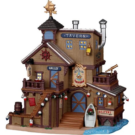 Lemax The Salty Sea Dog Tavern B/O Led - La Taverna del Cane di Mare Salato B/O Led per villaggio di Natale (1/3)