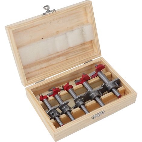 Jeu de 5 mèches Forstner pour le travail du bois, scie cloche, fraise à bois 15/20/25/30/35 mm (1/5)