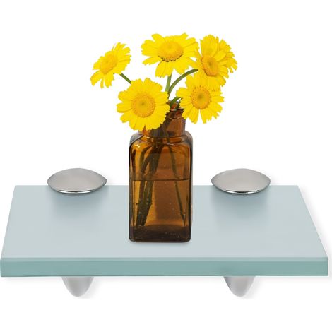 Randaco Étagère murale en verre 20 x 10 cm x 8 mm Satinée Pour les cuisines et les salles de bains