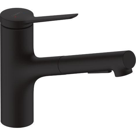Grifo de cocina con ducha HANSGROHE Zesis M33 150 sBox 2 chorros negro mate (1/4)