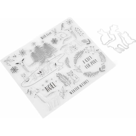 Tampons en caoutchouc transparents, motifs originaux pour scrapbooking et projets créatifs DIY. (1/5)
