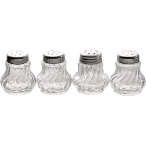 jeu de 4 mini-salières Ø 3,5 cm, H: 4 cm Conteneur en verre (1/5)