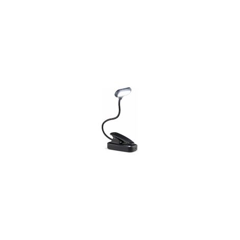 Lampada da scrivania a LED ad alta luminosità con clip, batteria da lettura e cavo USB. (1/5)