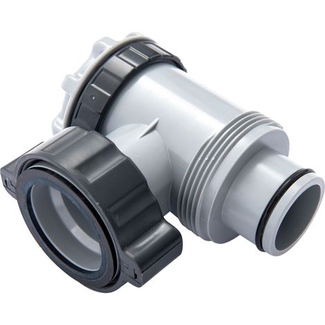 Accesorio de piscina Bestway valve connection 38mm PVC gris