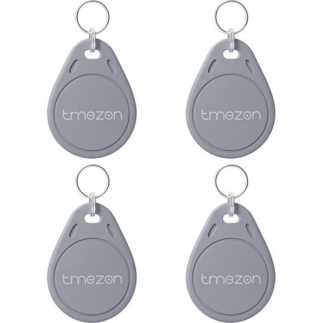 Badge RFID 125 kHz, Carte RFID Supplémentaire pour Visiophone WiFi MZ-M790, MZ-Y70, MZ-Y73, MZ-IP728TW, Visiophone Connecté Interphone Vidéo Filaire, 4 pcs 125 kHz, Algorithme de Cryptage, Reconnaiss