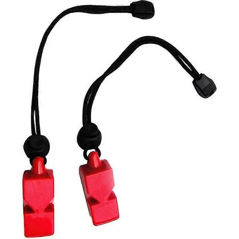 Lot de 2 sifflets de sécurité de survie d'urgence pour la plongée sous-marine et les sports nautiques, couleur rose.