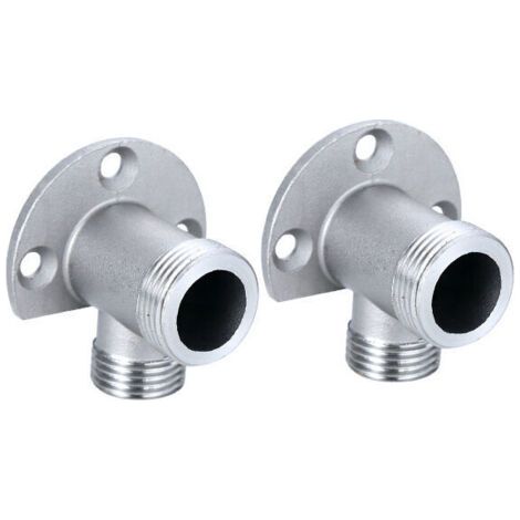 Kit d'installation pour robinet apparent – Tuyau de douche extérieur – Fixation raccord en cuivre – Filetage 1/2 NPT – Compatible avec robinet mural