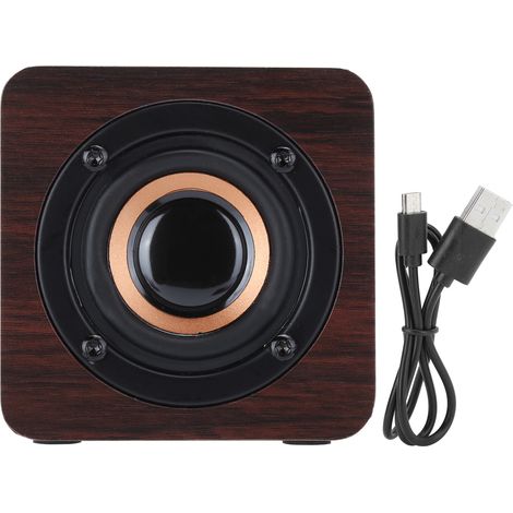 Tragbarer Bluetooth-Lautsprecher aus Walnussholz mit kraftvollem Klang und elegantem Holzdesign (1/5)