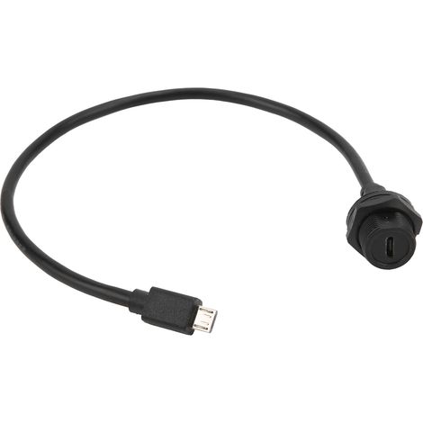 Connecteur USB étanche IP67 MICRO femelle mâle avec prise de câble E10MCTFF/MCAM (0,3 mètre) (1/5)