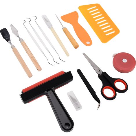 Ensemble d'outils de désherbage de 19 pièces, ensemble complet d'outils de désherbage pour vinyle avec boîte de rangement, adapté à la couture à la main et à la création de lettres en silhouette.