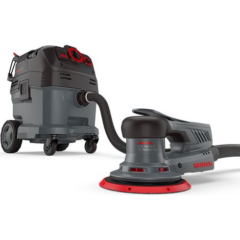 MENZER Levigatrice Rotorbitale ETS 150 5.0 & Aspiratore di Sicurezza (Aspiratore a Umido/Secco) VCL 530 PRO incl. Set di Abrasivi (1/5)