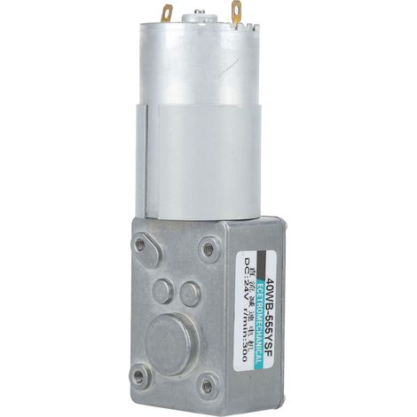 Moteur à engrenage vis sans fin DC24V XD40WB-555YSF, couple élevé, faible vitesse 300tr/min, contrôle double sens, mini moteur à courant continu pour usage industriel (1/5)