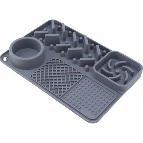 Tapis de Léchage pour Chiens et Chats - Anti-Stress, Distributeur de Nourriture Lent, Idéal pour le Toilettage et le Bain (1/5)