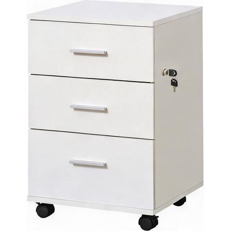 Meuble de rangement de bureau blanco 40 x 40 x 61,5 cm (1/5)