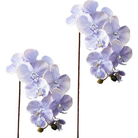 Orchidée artificielle 10 têtes Phalaenopsis fleur simulation faite main DIY fausse décoration centre table mariage photographe maison centre commercial (1/5)