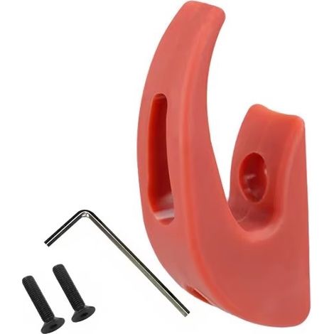 1/2/3/4 pièces Accessoires de suspension pour vélo, trottinette électrique et skateboard - Crochet rouge - (1/5)