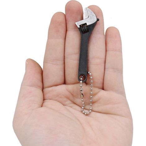 Mini clé à molette réglable, petite clé à molette, clé singe pour réparation noire (68 mm) (1/3)