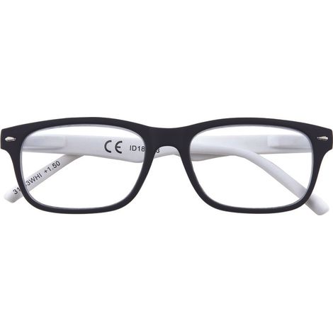 OCCHIALE LETTURA MONTATURA POLICARBONATO NERO/BIANCO B3  diottrie +2,5  31ZB3WHI250    ZIPPO