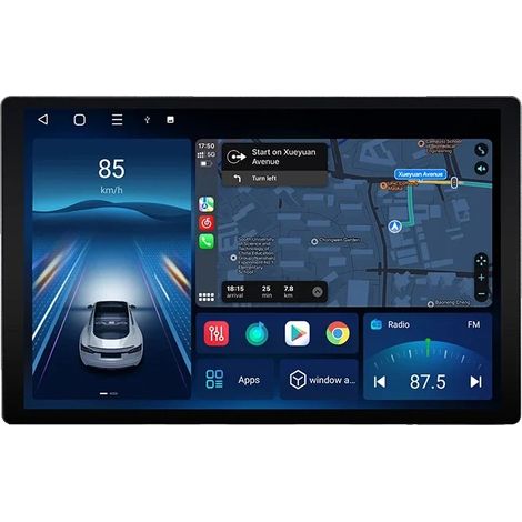 Autorradio, pantalla QLED, conectividad para smartphone, compatible con Fiat Doblo 2015-2019 de forma inalámbrica, X7 MAX 4GB 13.1 (1/2)