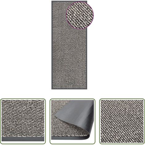vidaXL Tapis d'entrée -  Paillasson touffeté 60x150 cm Marron clair (1/5)