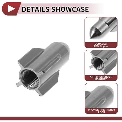 Embouts De Valve De Pneu - 27 Mm - Pour Voitures - Lot De 4 (1/5)