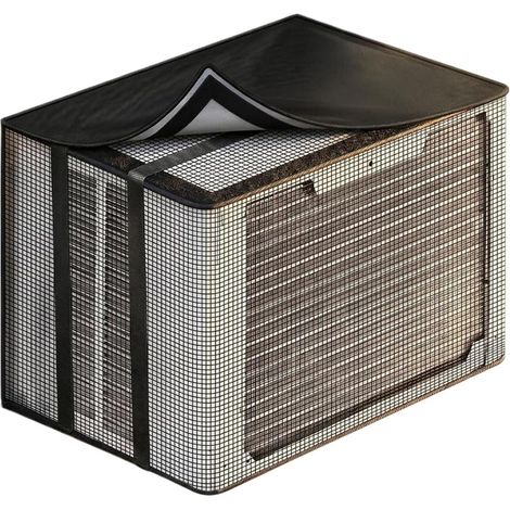 Housse De Protection Pour Climatiseur Extérieur Protection maille HVAC Housse De Protection Pour Unité Fenêtre Pour Balcon Salon Bureau Dortoir Appartement (1/5)
