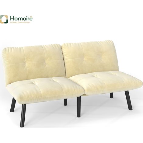 Sofa mit Modulen Cremeweiß en Weiß 160 x 81 x 78 cm HOMAIRE (1/5)