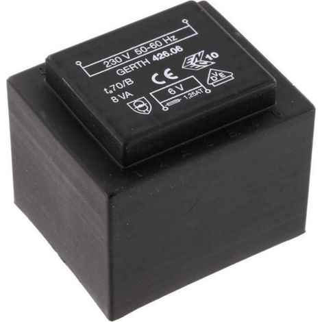 Gerth PTF423002 Printtransformator 1 x 230 V 2 x 15 V/AC 8 VA 266 mA