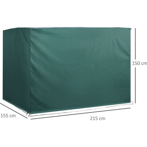 Housse de protection imperméable avec protection UV, 215 x 155 x 150 cm, pour meubles et jardin (1/5)