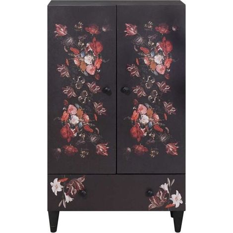 Casier de Rangement avec Portes, Meuble de Stockage 60 x 33.5 x 100 cm, Armoire Multi-rangements Multicolore pour Salon, Chambre ou Bureau (1/5)