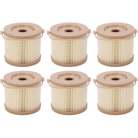Diesel fuel filter, set of 6 fuel filters, water separator for water filter for 2010PM-OR 500FG