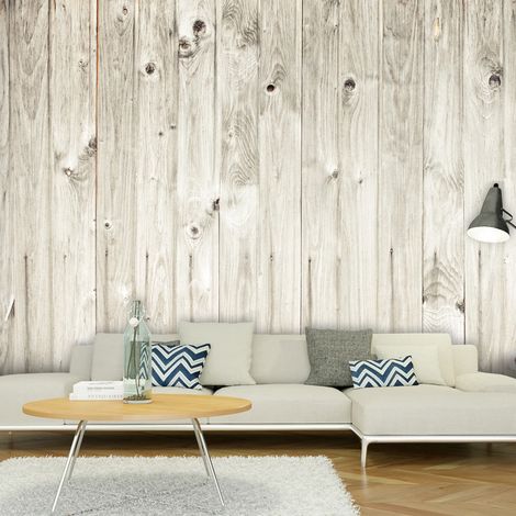 Fotomurale - Recinto in legno bianco - 250x193 (1/4)