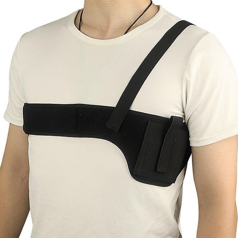 Outdoor-Achseltasche, multifunktionale Achselgurttasche aus Nylon, Doppeltasche mit Schulter- und Achselgurt, 40 Zoll (1/5)
