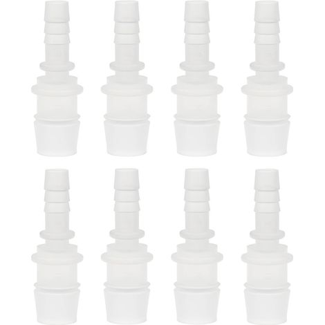 Lot de 8 Raccords Droits pour Tuyau D'arrosage Diamètre 8 Mm à 14 Mm en Plastique Réducteurs pour L'arrosage Du Jardin. (1/5)