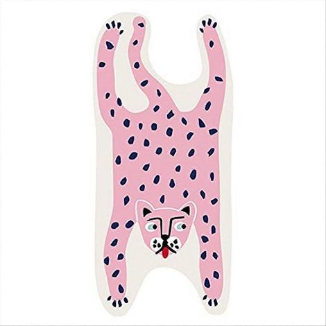 Tapis en forme d'animal 60 x 120 cm - Tapis Kawaii antidérapant pour table de chevet/sol A (1/5)