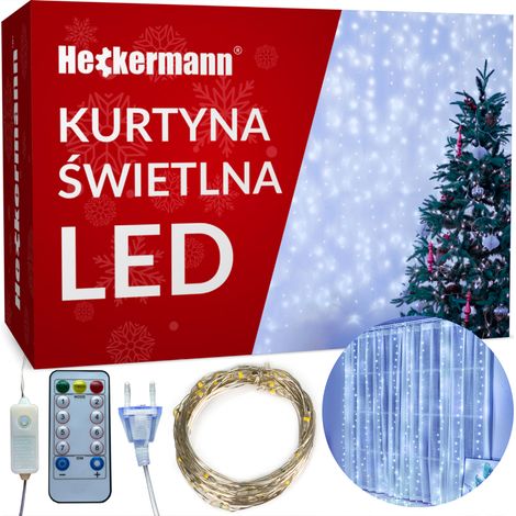 LED-Girlande Heckermann YS-0003 3x3m 300LED Cool