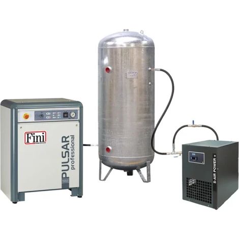 Compresseur d'air insonorisé 10 CV 500 L sécheur FINI (1/2)