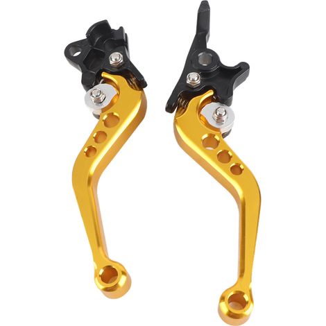 Coppia di leve per freno a tamburo e frizione per motociclette, realizzate in alluminio CNC. (1/5)