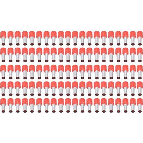 100PCS Embouts à Coudes Isolés en Cuivre pour Câbles 8AWG, Connecteurs à sertir E10‑12 (1/5)