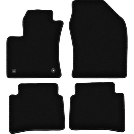 Tappetini base in velluto nero per: Toyota Prius IV hatchback (2017-) (1/5)