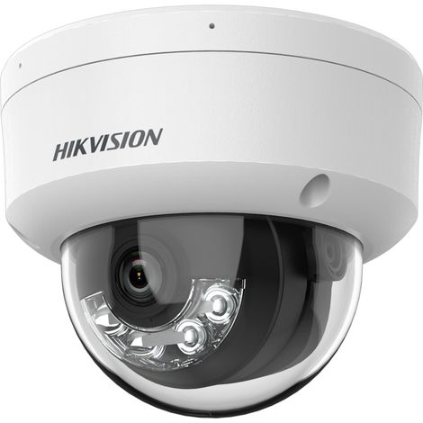 Hikvision DS-2CD1141G2-LIU Cámara de red domo fija con luz híbrida inteligente de 4MP