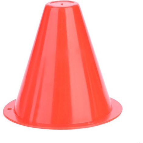 SHI- Cône d'entraînement de football 10pcs Cône mation de Football Barrières de Football Porte-Marqueur sport Rouge (1/5)