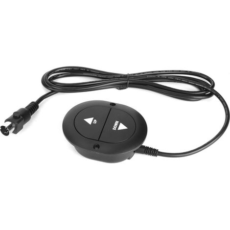 Ortviai Télécommande filaire pour canapé électrique 2 boutons, prise ronde 5 broches, ABS résistant, 91,6 x 76 x 36,9 mm (1/4)